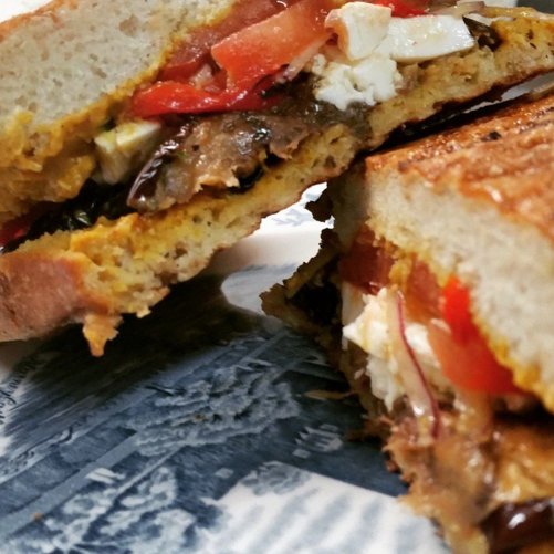 eggplant euro vegetarian sandwich chopping block new york